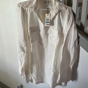 NWT Studio M long sleeved off white Juliane blouse